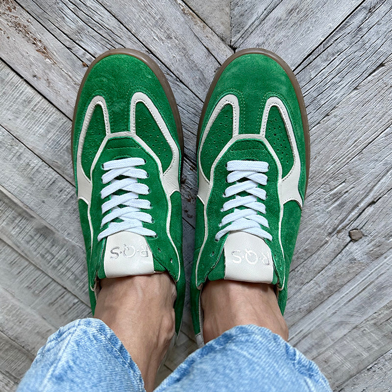 新しいスタイル Reqins Green Unsworth Robindira – Sneakers Suede カットソー(半袖/袖なし)