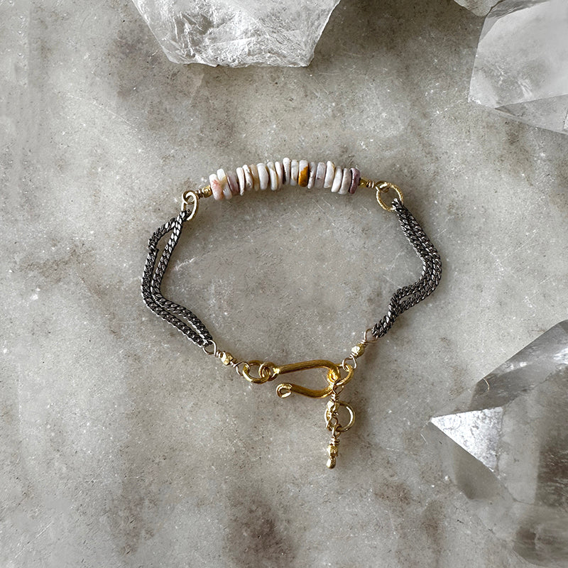 Robindira Unsworth Irina White Opal Bracelet
