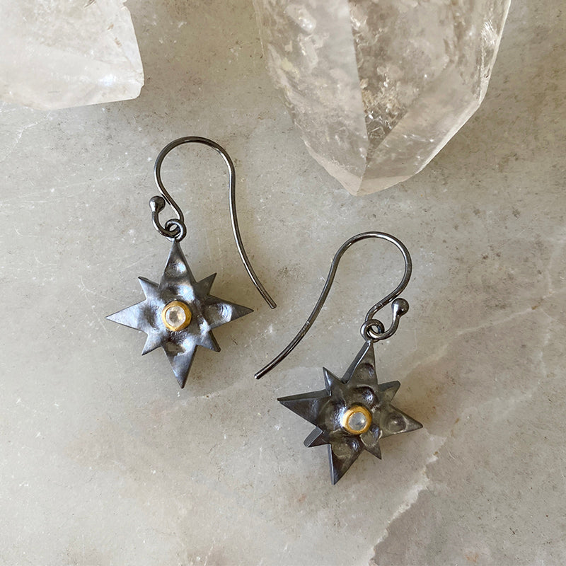 Lyra Starburst Drop Earrings