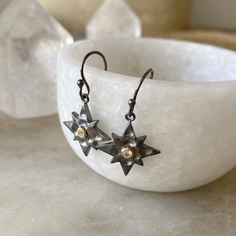 Lyra Starburst Drop Earrings