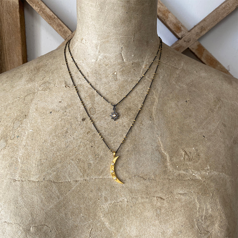 Zaniah Golden Moon Necklace