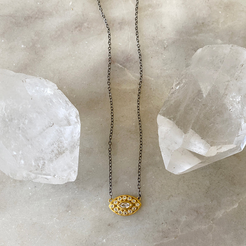 Maia Golden Protective Eye Necklace