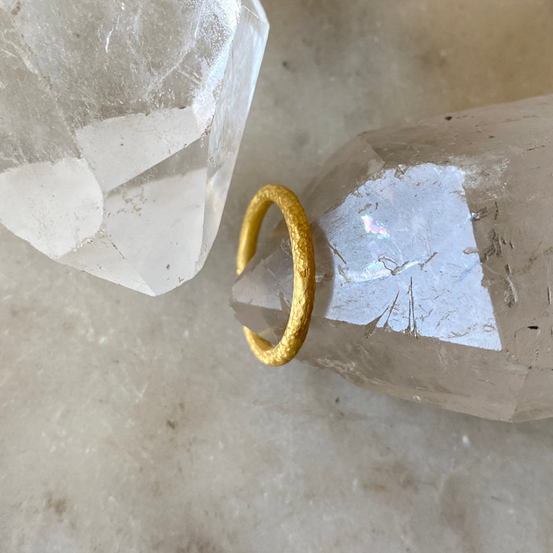Robindira Unsworth  Elio Golden Stacking Ring