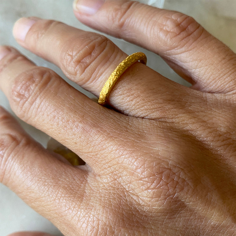 Robindira Unsworth  Elio Golden Stacking Ring