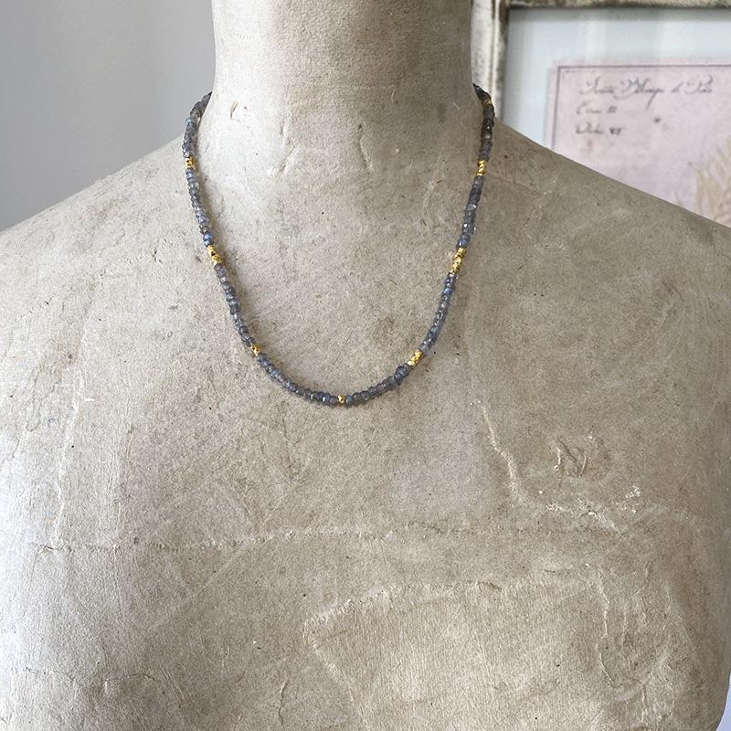 Delicate Labradorite Collar Necklace Necklace Robindira Unsworth 