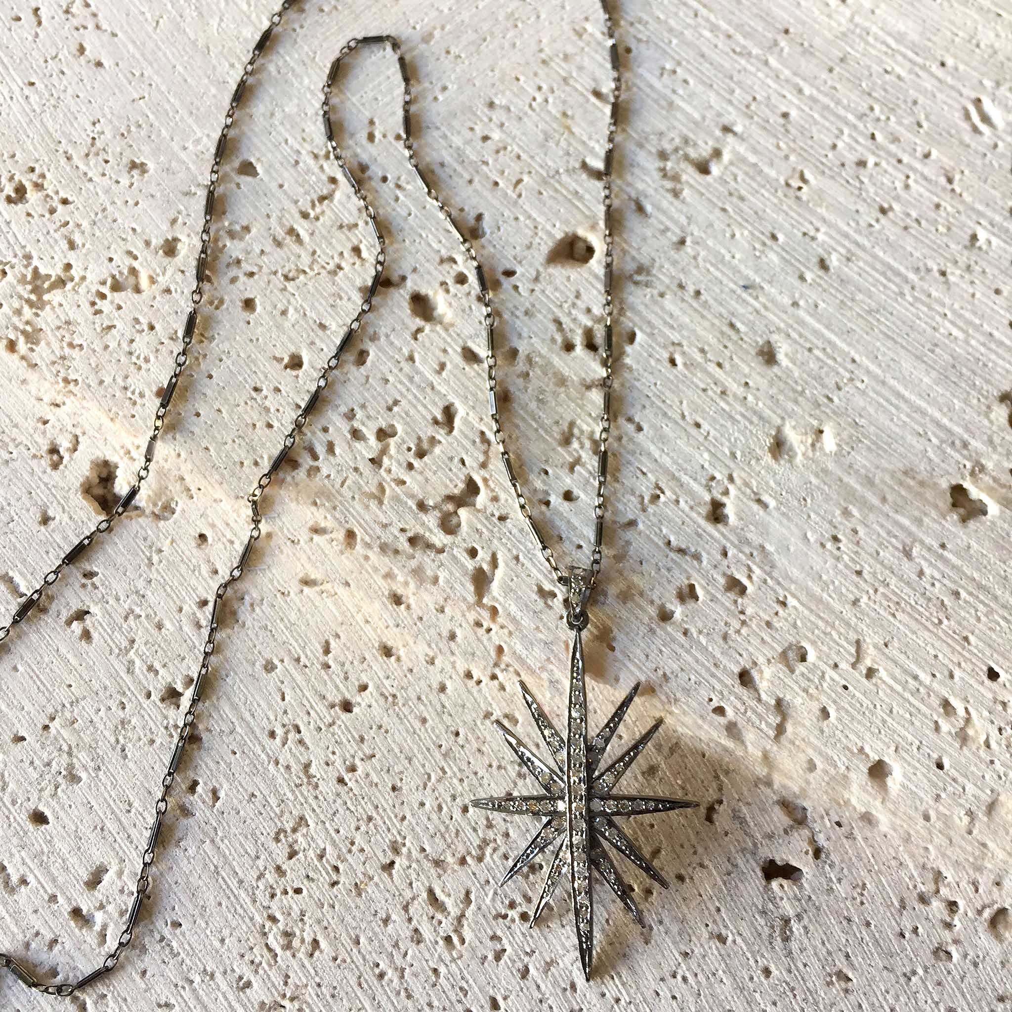 Diamond Star Necklace Jewelry Robindira Unsworth