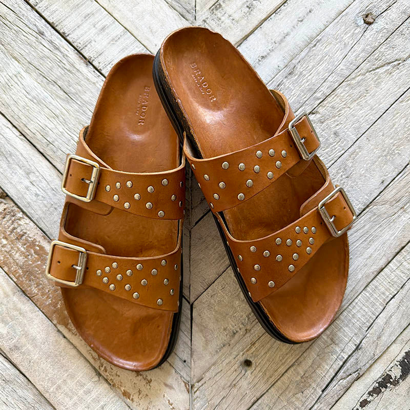 BRADOR LEATHER SANDALS サンダル 40 Brador Jane Studded Sandals – Robindira Unsworth