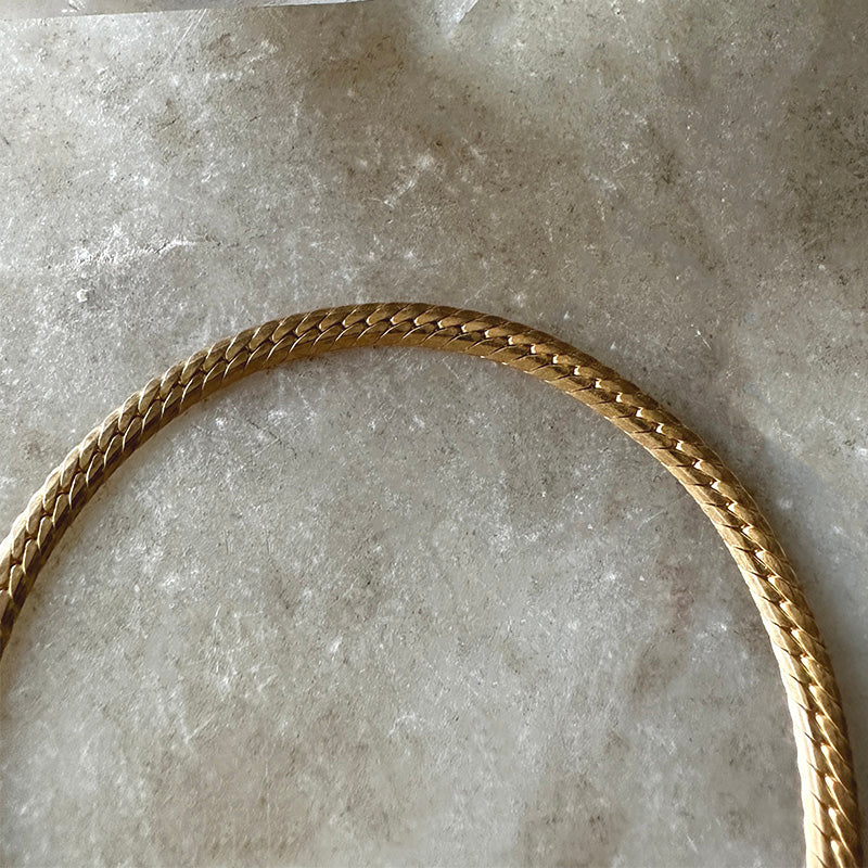 Gold Herringbone Bracelet – Robindira Unsworth
