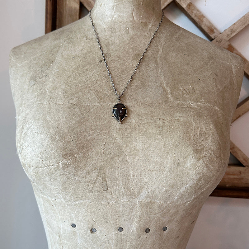 Black Obsidian Arrowhead Necklace (Black Cord) - Minera Emporium Crystal &  Mineral Shop