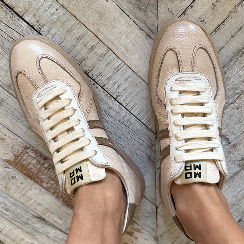 Moma Beige Leather Sneakers – Robindira Unsworth