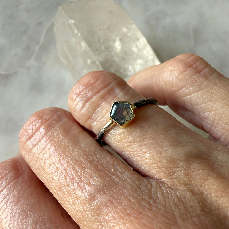 Labradorite Stacking Ring Esme Labradorite Stacking Ring – Robindira Unsworth