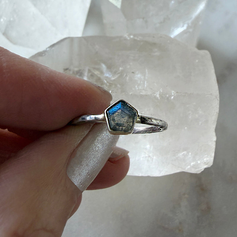 Labradorite Stacking Ring Esme Labradorite Stacking Ring – Robindira Unsworth