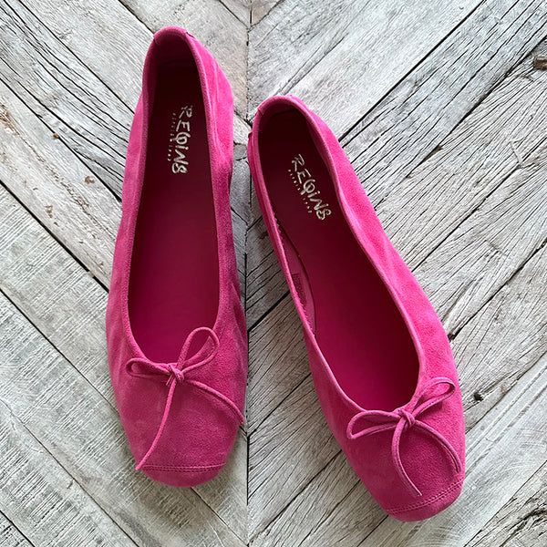 フラットシューズ [REQINS] Hukan Harmony Flats Marine Suede TT00051 Womens Reqins Harmony Shoes In Rainbow | Soletrader
