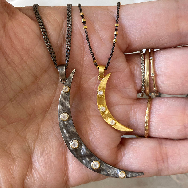 Zaniah Golden Moon Necklace