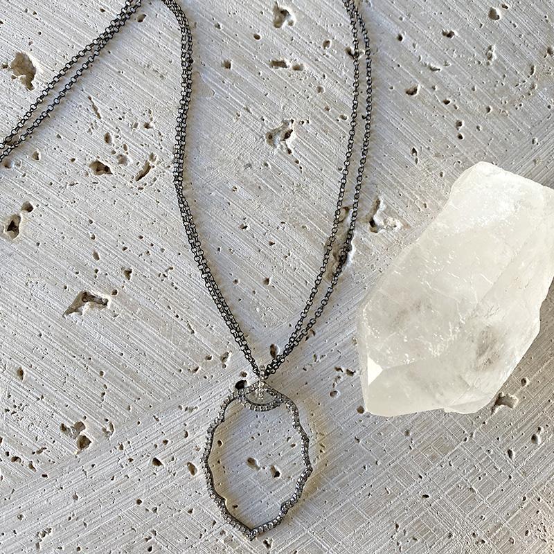 Large Moroccan Diamond Pendant Necklace – Robindira Unsworth