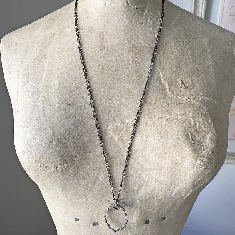 Large Moroccan Diamond Pendant Necklace Necklace Robindira Unsworth 