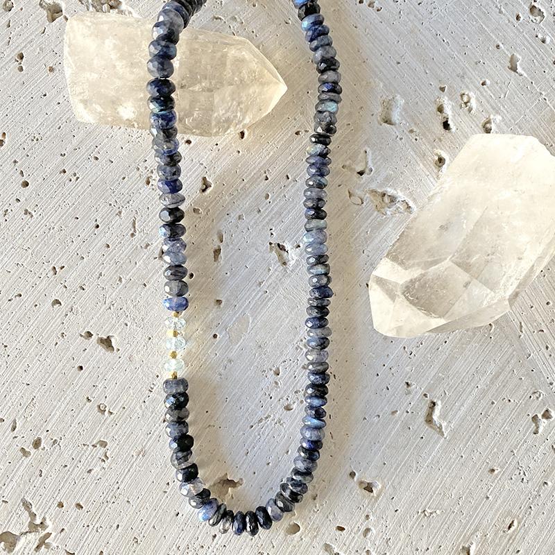 Blue Labradorite Collar Necklace