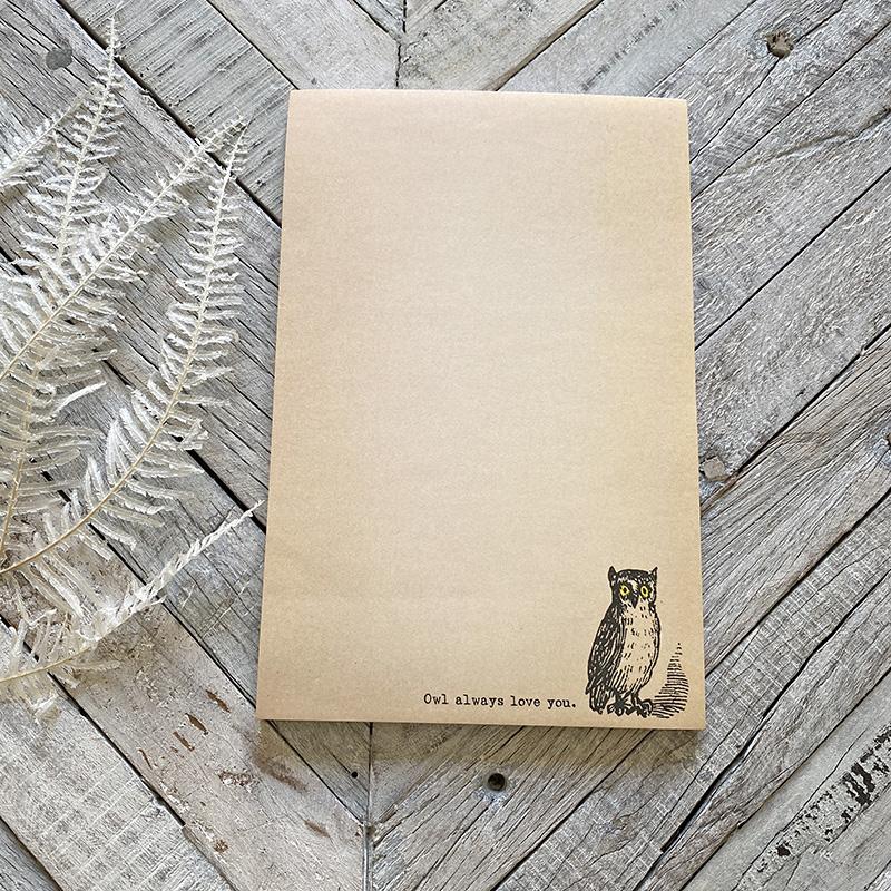 Sugarboo Owl Notepad Notebook Sugarboo & Co. 